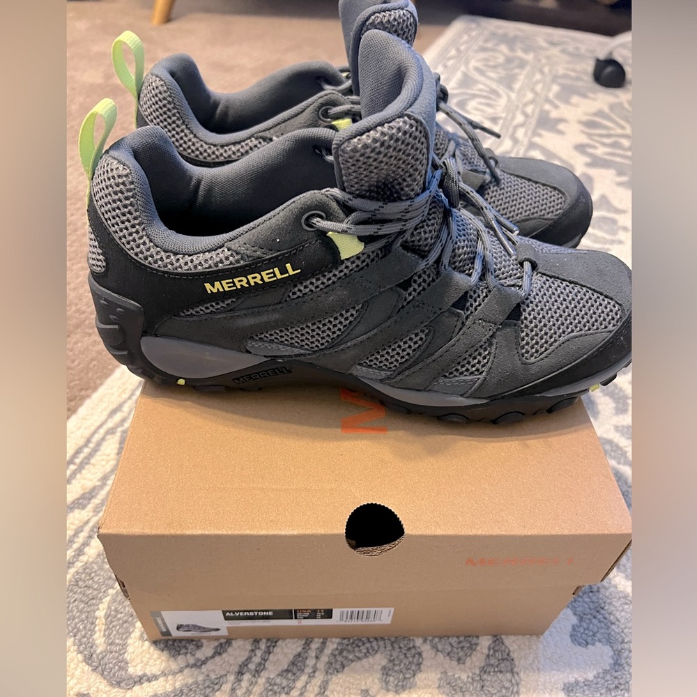 Brand New: Men’s Merrill Alverstone Waterproof Hiking Sneakers